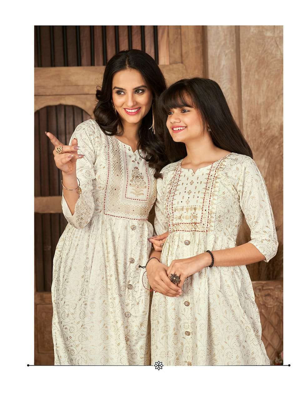 ME & MOM SERIES 1001 TO 1008 KURTI BY HIWA DESIGNER WITH PRINTED RAYON MOM AND DAUGHTER KURTI COMBO ARE AVAILABLE AT WHOLESALE PRICE